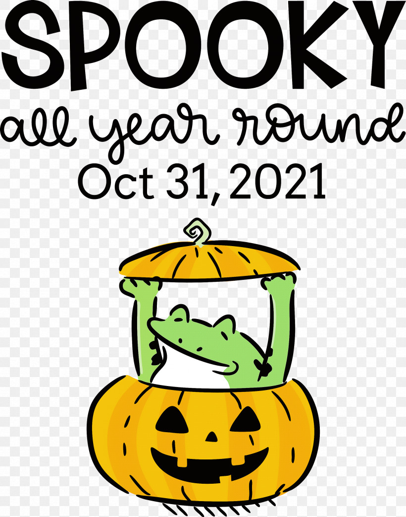 Spooky Halloween, PNG, 2360x3000px, Spooky, Biology, Cartoon, Halloween, Happiness Download Free