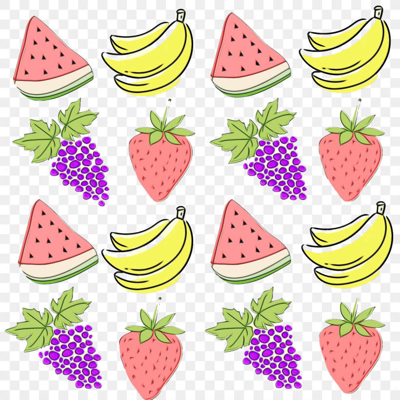 Strawberry, PNG, 1280x1280px, Watercolor, Fruit, Geometry, Line, Mathematics Download Free