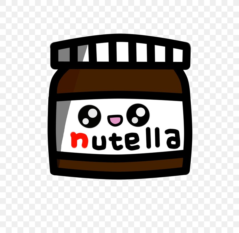 Nutella Kavaii Clip Art, PNG, 800x800px, Nutella, Brand, Drawing, Kavaii, Logo Download Free