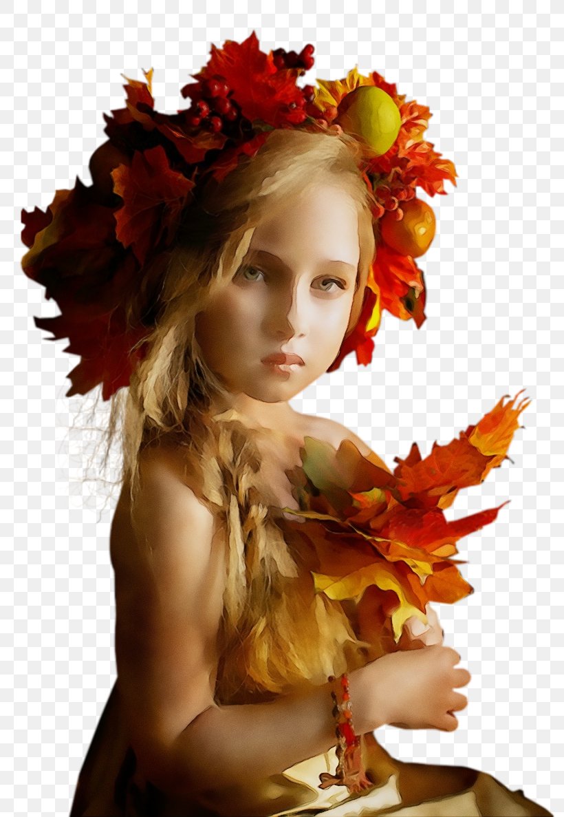 Hair Beauty Leaf Autumn Headpiece, PNG, 800x1187px, Watercolor, Autumn, Beauty, Cut Flowers, Flower Download Free
