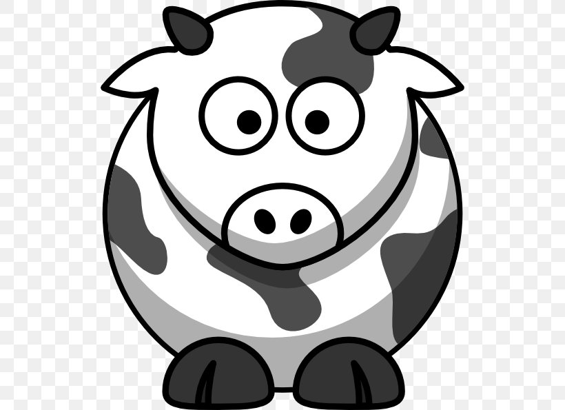 Cattle Cartoon Drawing, PNG, 528x595px, Cattle, Animation, Artwork, Black And White, Cartoon Download Free