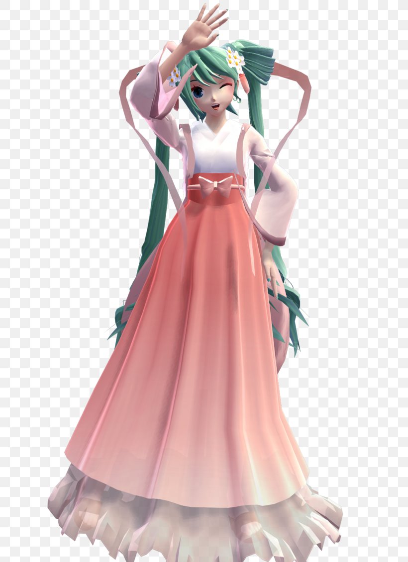 Hatsune Miku Cosplay Vocaloid Costume Clothing Accessories, PNG, 707x1131px, Watercolor, Cartoon, Flower, Frame, Heart Download Free