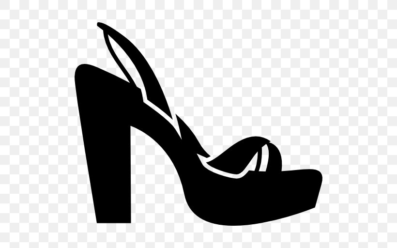Platform Shoe High-heeled Shoe Fashion Footwear, PNG, 512x512px, Platform Shoe, Absatz, Basic Pump, Black, Black And White Download Free