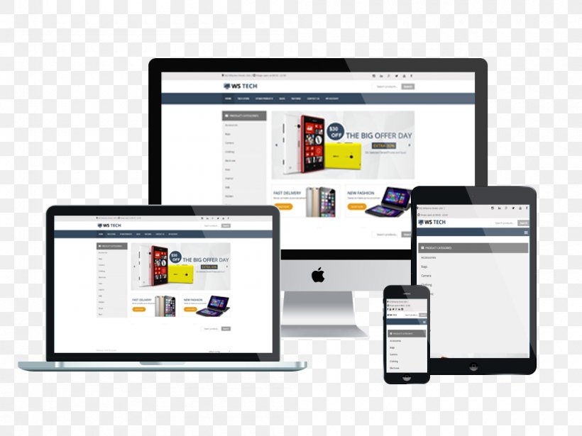 Responsive Web Design WordPress Website Wireframe Mobile Phones, PNG, 1000x750px, Responsive Web Design, Brand, Communication, Display Advertising, Handheld Devices Download Free