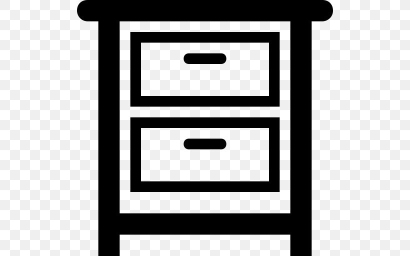 Bedside Tables Clip Art, PNG, 512x512px, Bedside Tables, Area, Black, Black And White, Cabinetry Download Free