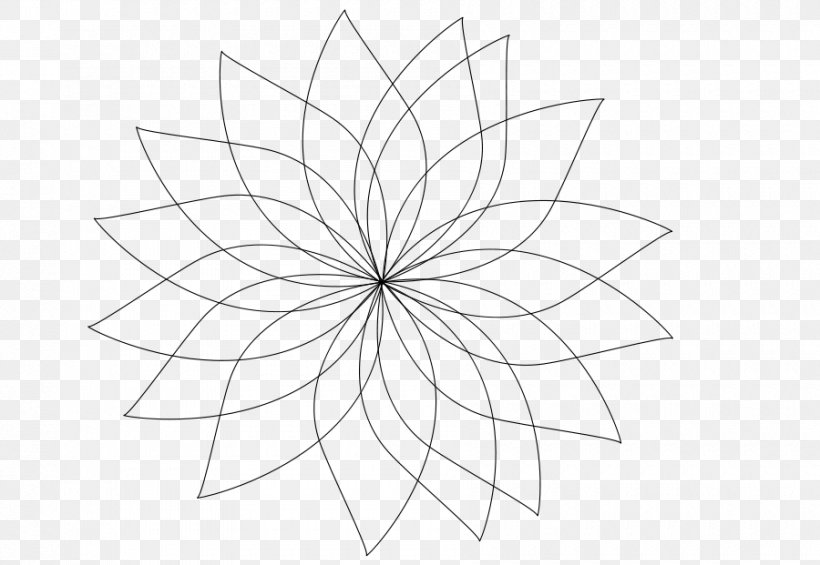 Flower Clip Art, PNG, 900x621px, Flower, Area, Artwork, Black And White, Drawing Download Free