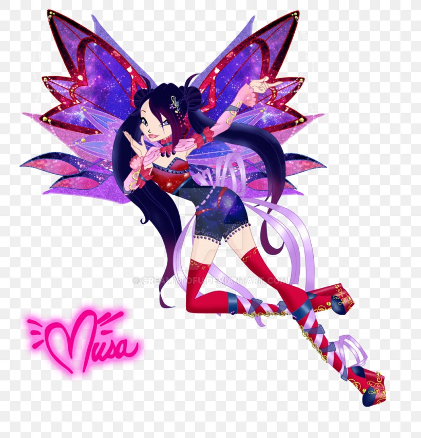 Musa Fairy Sirenix Fan Art DeviantArt, PNG, 1024x1065px, Watercolor, Cartoon, Flower, Frame, Heart Download Free