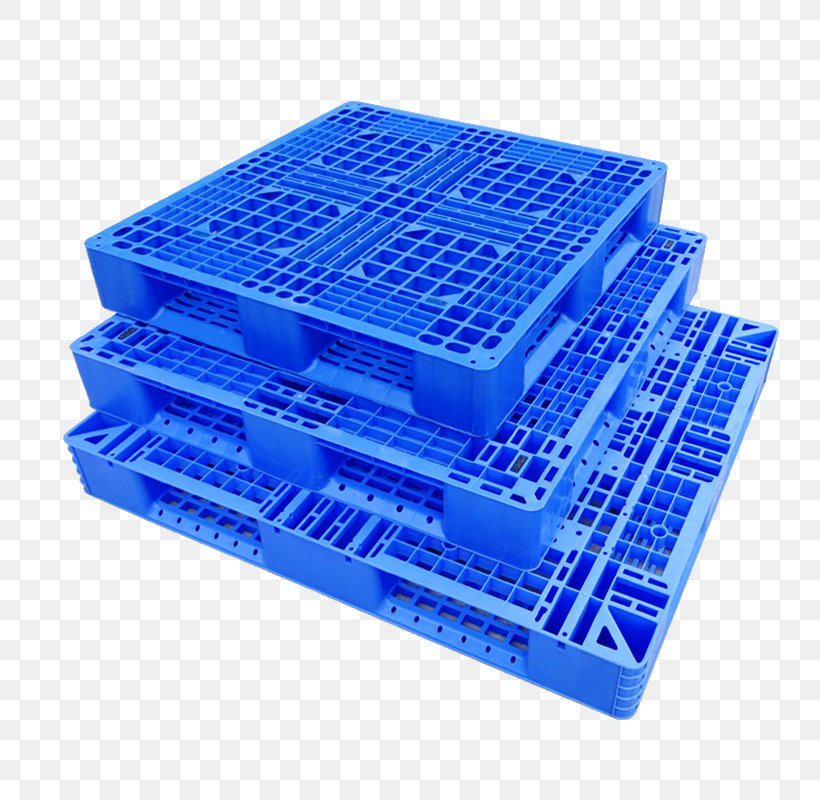 Plastic Pallet Goods High-density Polyethylene, PNG, 800x800px, Plastic, Blue, Cobalt Blue, Color, Goods Download Free