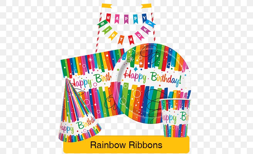 Party Birthday Rainbow Balloon Festival, PNG, 500x500px, Party, Balloon, Birthday, Cloth Napkins, Festival Download Free