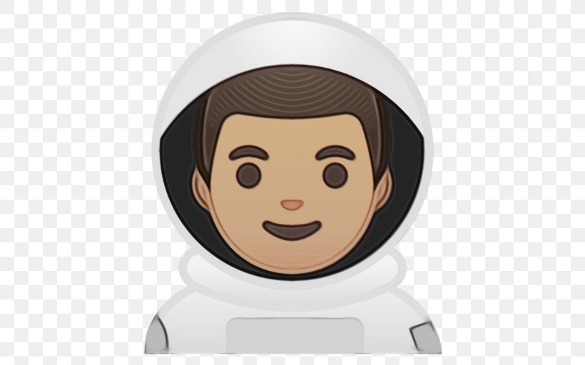 Smiley Face Background, PNG, 512x512px, Emoji, Astronaut, Brown, Brown Hair, Cartoon Download Free