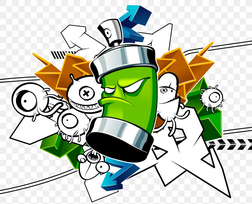 Aerosol Spray Graffiti Drawing Cartoon Aerosol Paint, PNG, 1352x1096px, Aerosol Spray, Aerosol Paint, Animation, Area, Art Download Free