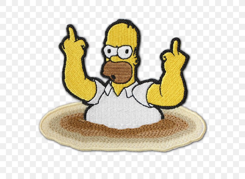 Homer Simpson T-shirt Bart Simpson Decal Sticker, PNG, 600x600px, Homer Simpson, Bart Simpson, Beak, Bird, Clothing Download Free