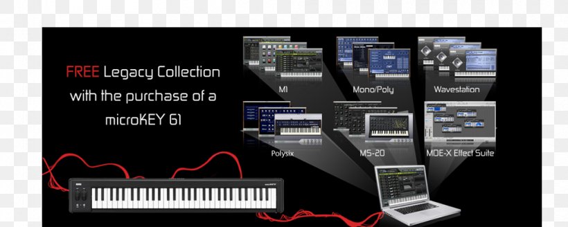 Korg M1 Electronics Sound Synthesizers Musical Keyboard, PNG, 1000x400px, Korg M1, Audio Stream Inputoutput, Brand, Computer Software, Controller Download Free