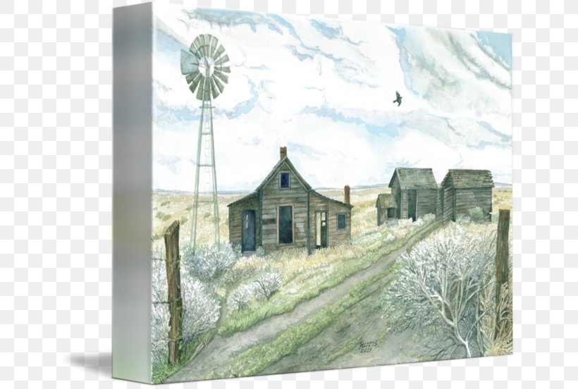 Watercolor Painting House Land Lot, PNG, 650x552px, Watercolor Painting, Building, Chapel, Cottage, Facade Download Free