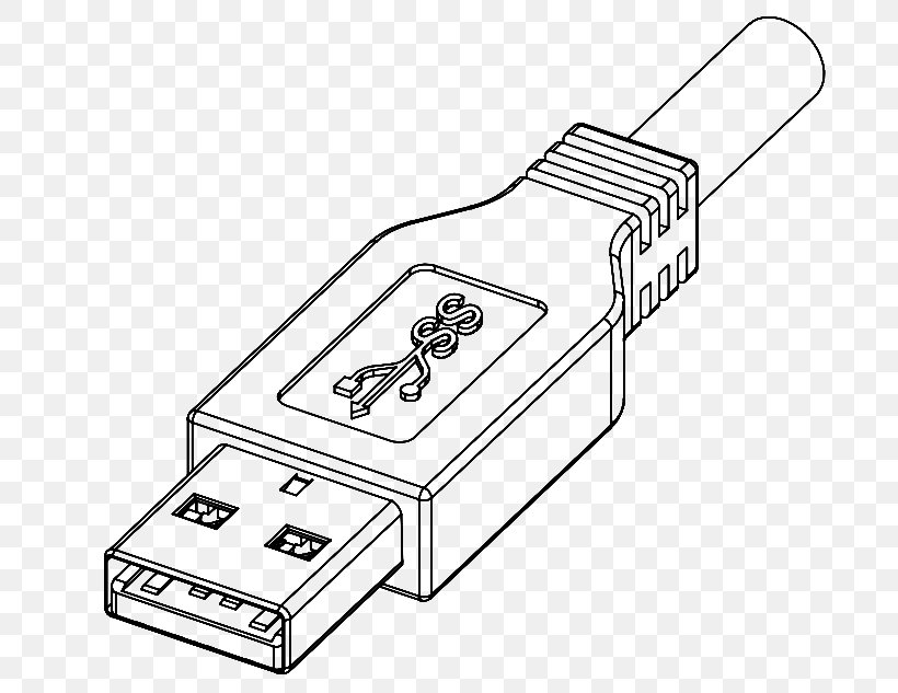 USB 3.0 Electrical Cable Micro-USB USB-C, PNG, 728x633px, Usb, Area, Black And White, Bus, Computer Port Download Free