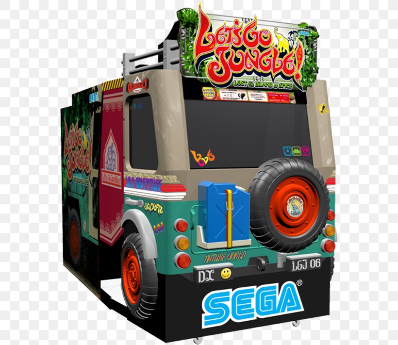 Let's Go Jungle!: Lost On The Island Of Spice Jurassic Park Arcade Game OutRun 2 Lethal Enforcers, PNG, 573x711px, Jurassic Park, Amusement Arcade, Arcade Cabinet, Arcade Game, Car Download Free