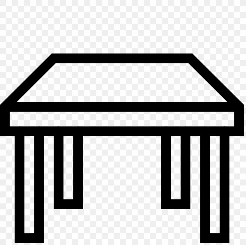 Picnic Table Icon Design, PNG, 1600x1600px, Table, Area, Bench, Black And White, Chair Download Free