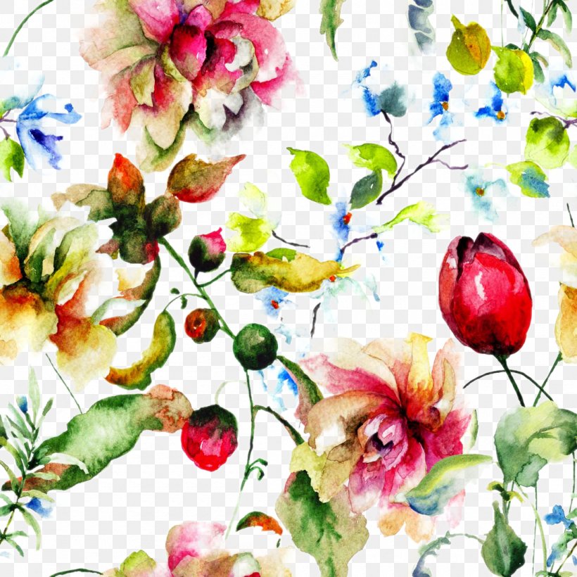 Pink Flowers Painting Wallpaper, PNG, 1100x1100px, Watercolour Flowers, Art, Blossom, Branch, Drawing Download Free