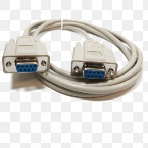 Serial Port - Serial Cable Null Modem D-subminiature Electrical Cable Serial Port PNG