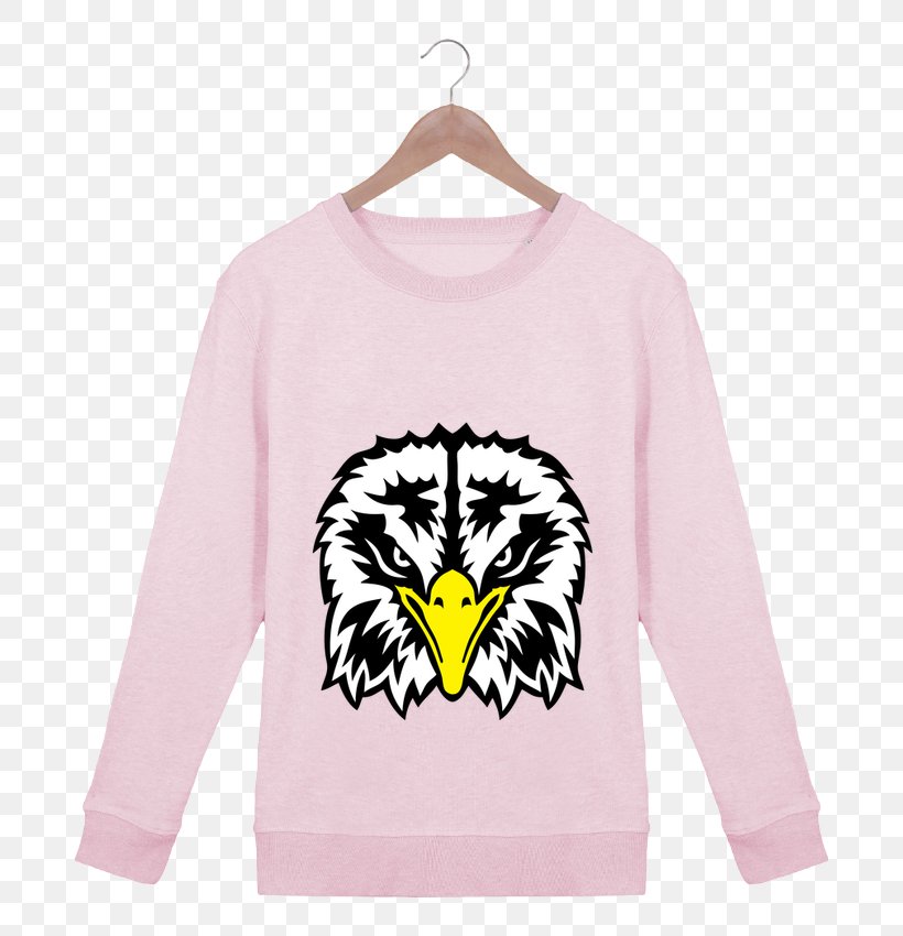 T-shirt Hoodie Bluza Sleeve Sweater, PNG, 690x850px, Tshirt, Beak, Bird, Bird Of Prey, Bluza Download Free