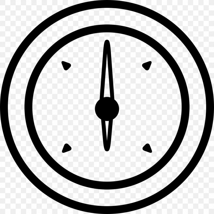 Barometer Gauge Symbol Clip Art, PNG, 980x980px, Barometer, Area, Black And White, Gauge, Hygrometer Download Free