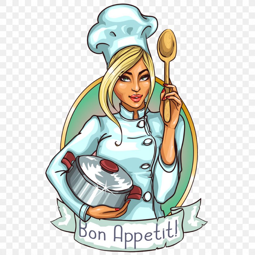 Chef Cooking Cartoon Clip Art, PNG, 1000x1000px, Watercolor, Cartoon, Flower, Frame, Heart Download Free