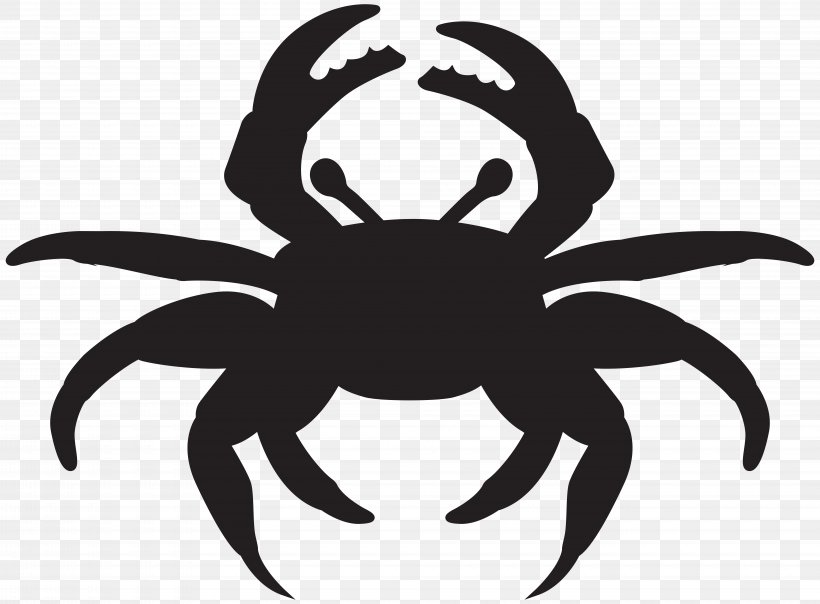 Crab Silhouette Royalty-free Clip Art, PNG, 8000x5895px, Crab, Artwork, Black And White, Chesapeake Blue Crab, Crayfish Download Free