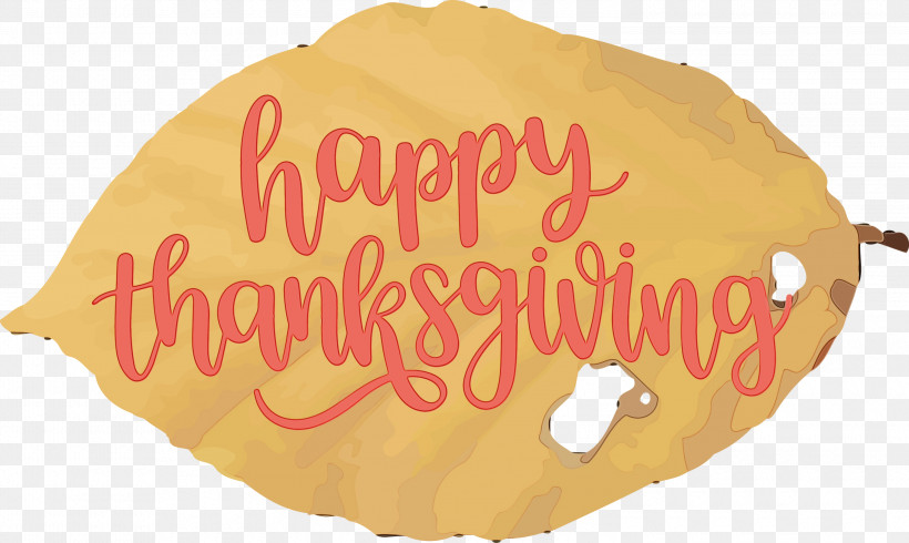 Font Text, PNG, 3000x1795px, Happy Thanksgiving, Autumn, Fall, Paint, Text Download Free