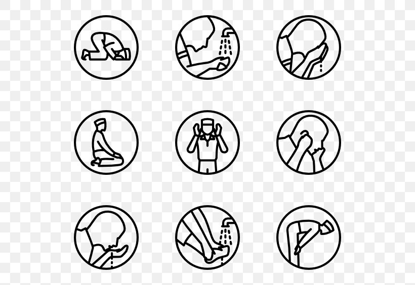 Salah Prayer Islam Clip Art, PNG, 600x564px, Salah, Ablution In Christianity, Area, Black And White, Drawing Download Free