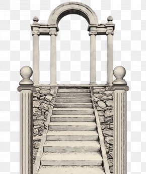 Metal Classical Architecture - Architecture Arch Column Stairs Classical Architecture PNG