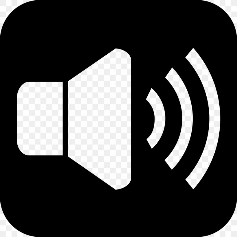 Loudspeaker Sound Illustration, PNG, 980x980px, Loudspeaker, Black, Black And White, Brand, Flat Design Download Free