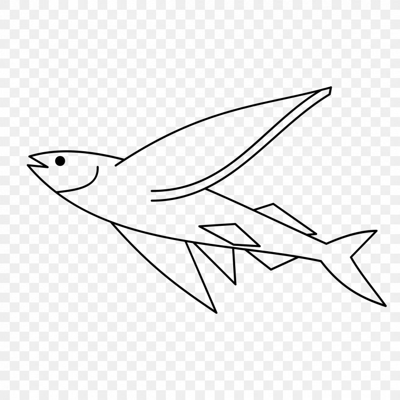 Flying Fish Clip Art, PNG, 2400x2400px, Flying Fish, Area, Art, Artwork, Beak Download Free