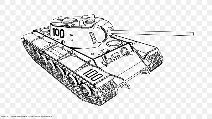 World Of Tanks KV-1S重型战车 Kliment Voroshilov Tank, PNG, 1920x1080px, Tank, Art, Artwork, Automotive Design, Black And White Download Free