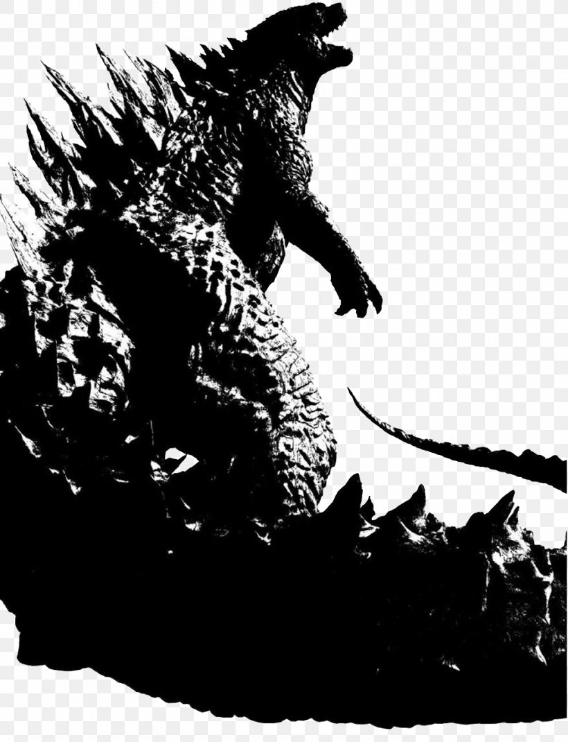 Godzilla Film Poster Black And White, PNG, 1002x1308px, Godzilla, Black And White, Cinema, Fictional Character, Film Download Free