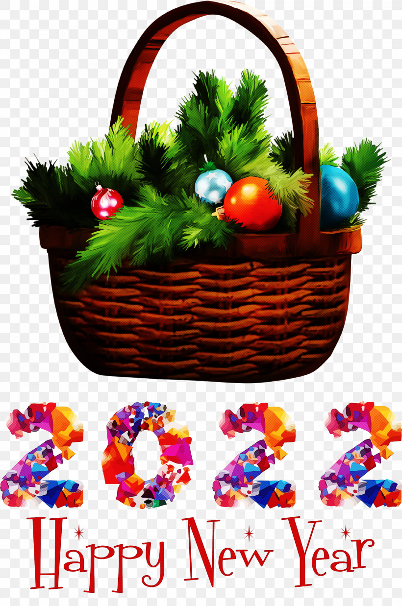 Happy New Year 2022 2022 New Year 2022, PNG, 1987x2999px, Gift Basket, Basket, Bauble, Christmas Day, Christmas Ornament M Download Free