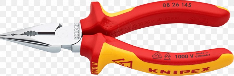 Lineman's Pliers Needle-nose Pliers Knipex Hand Tool, PNG, 1724x565px, Pliers, Chrome Plating, Cutting, Cutting Tool, Diagonal Pliers Download Free