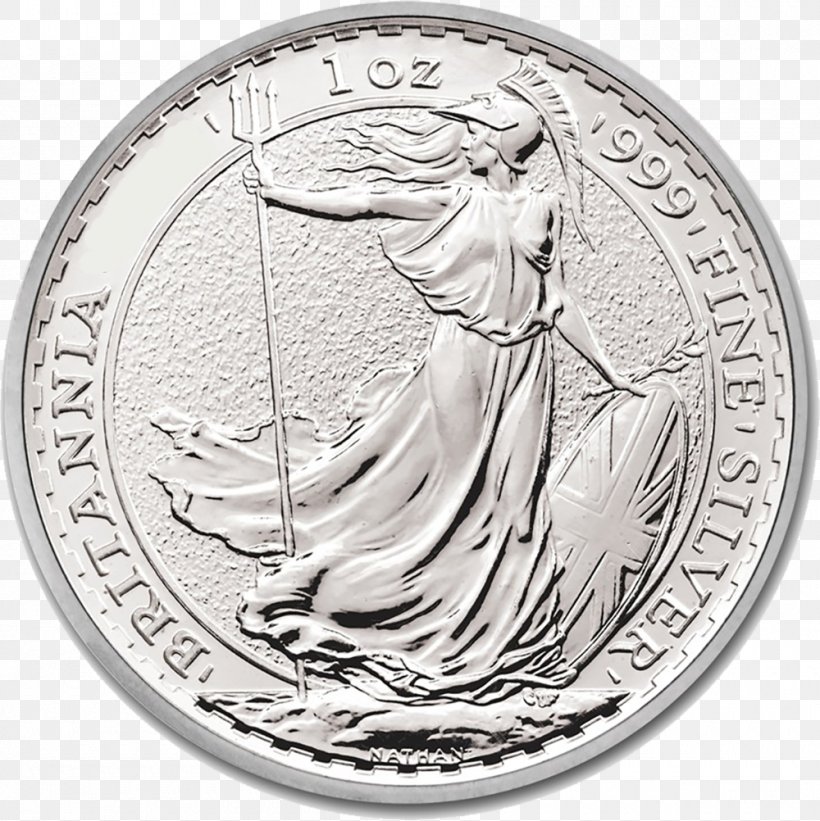 Royal Mint Britannia Bullion Coin Silver Coin, PNG, 1000x1002px, Royal Mint, Black And White, Britannia, Britannia Silver, Bullion Download Free