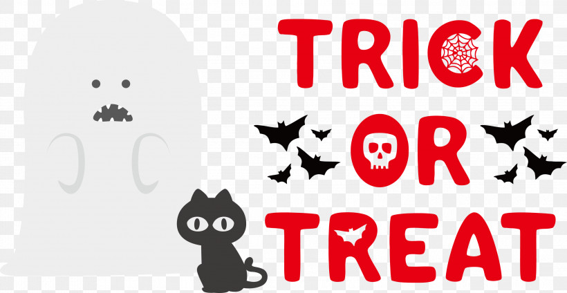 Trick Or Treat Halloween Trick-or-treating, PNG, 2999x1554px, Trick Or Treat, Cartoon, Cat, Dog, Halloween Download Free