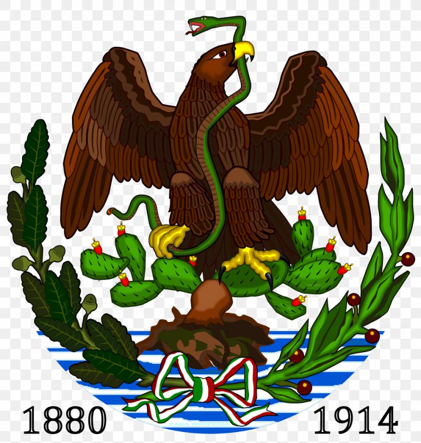 Coat Of Arms Of Mexico Porfiriato Eagle Second Mexican Empire, PNG, 972x1024px, Mexico, Beak, Bird, Bird Of Prey, Coat Of Arms Of Argentina Download Free