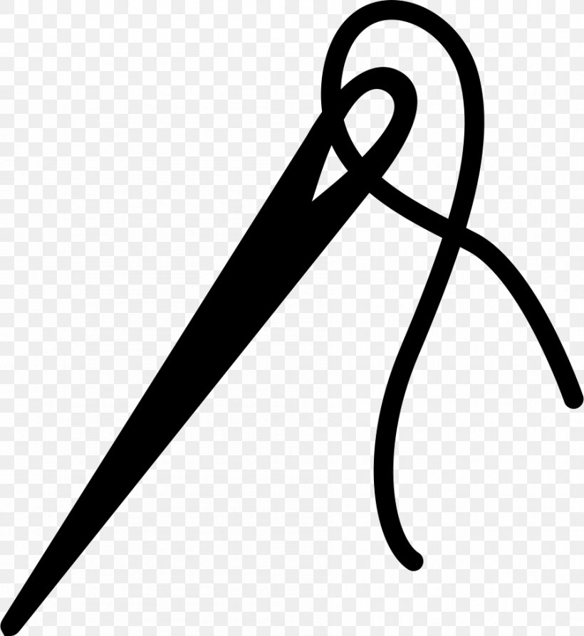 Hand-Sewing Needles Clip Art Vector Graphics, PNG, 898x980px, Handsewing Needles, Area, Black And White, Monochrome, Sewing Download Free