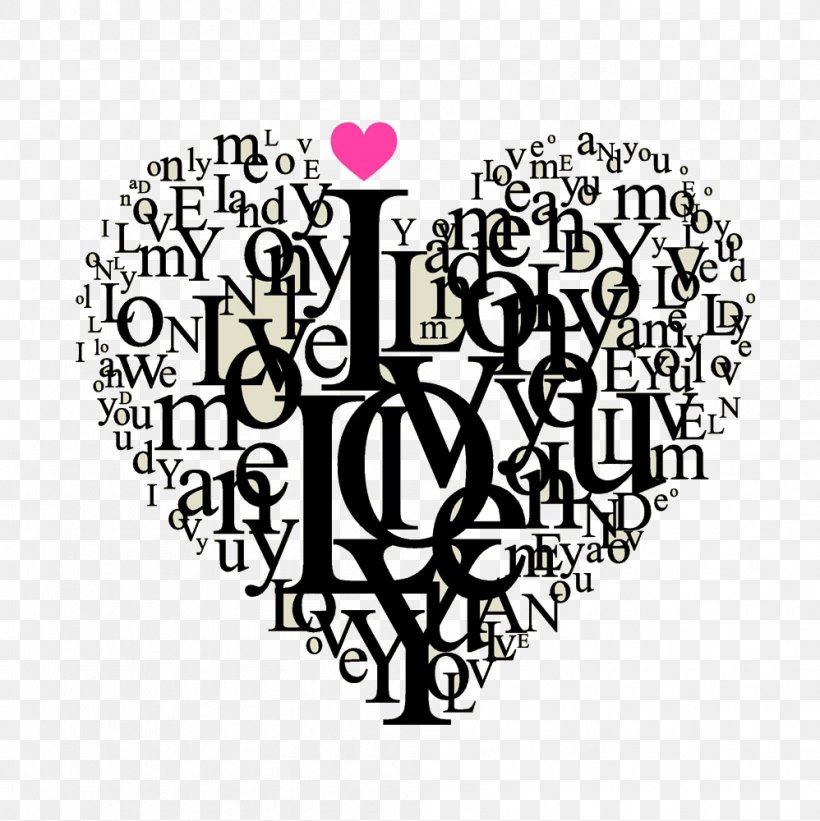 Love Heart Valentines Day Typography, PNG, 998x1000px, Watercolor, Cartoon, Flower, Frame, Heart Download Free