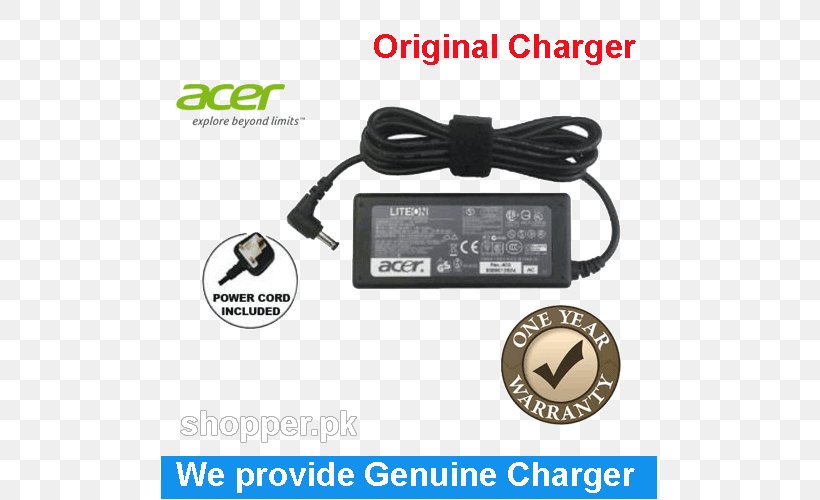 Laptop Battery Charger Dell Acer Aspire, PNG, 500x500px, Laptop, Ac Adapter, Acer, Acer Aspire, Acer Aspire One Download Free