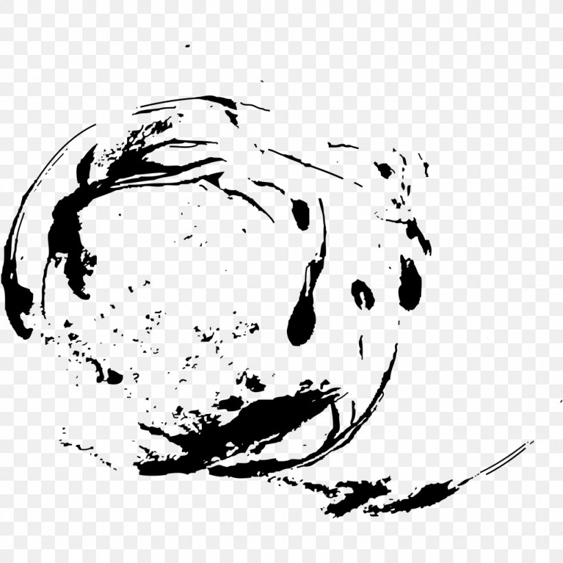 Drawing Graphic Design Brush, PNG, 1024x1024px, Drawing, Art, Ball, Black, Black And White Download Free