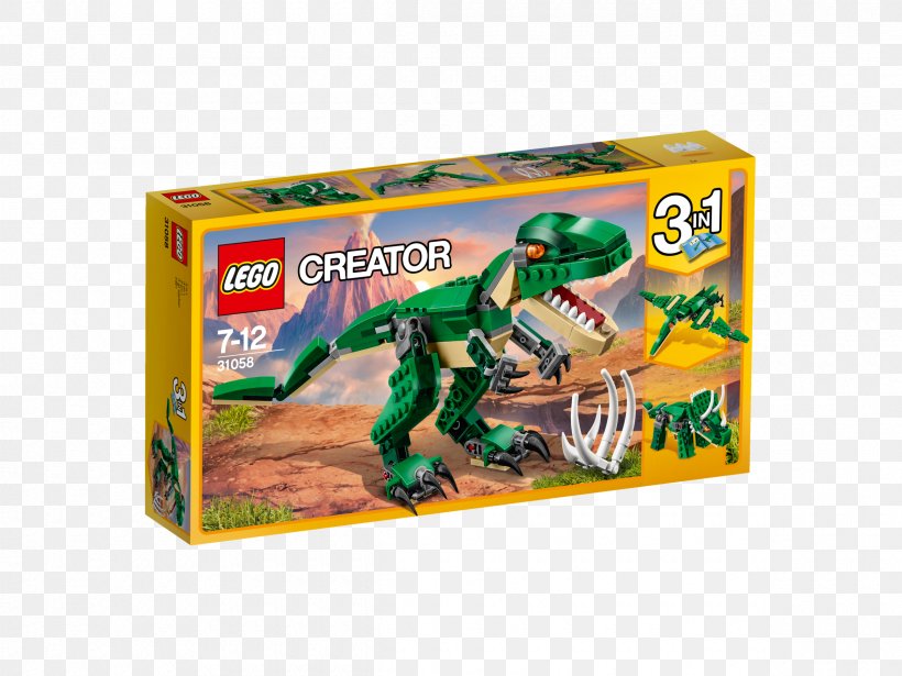 LEGO 31058 Creator Mighty Dinosaurs Lego Creator Toy 3-in-1, PNG, 2400x1800px, Lego 31058 Creator Mighty Dinosaurs, Dinosaur, Lego, Lego 31062 Creator Robo Explorer, Lego Creator Download Free