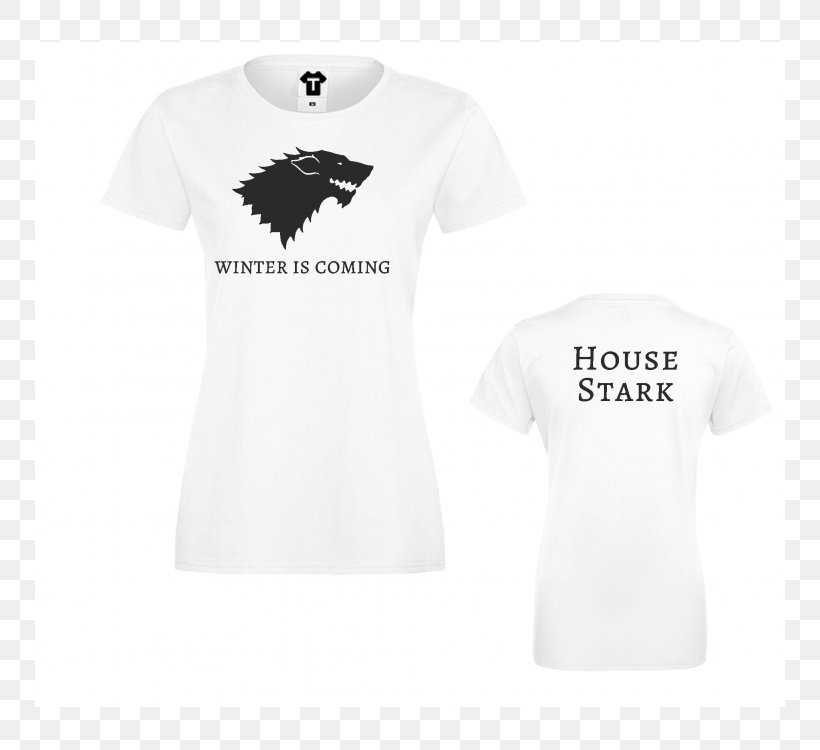 T-shirt Game Of Thrones Tote Bag Winter Is Coming Product Design Logo Collar, PNG, 750x750px, Tshirt, Active Shirt, Brand, Clothing, Collar Download Free