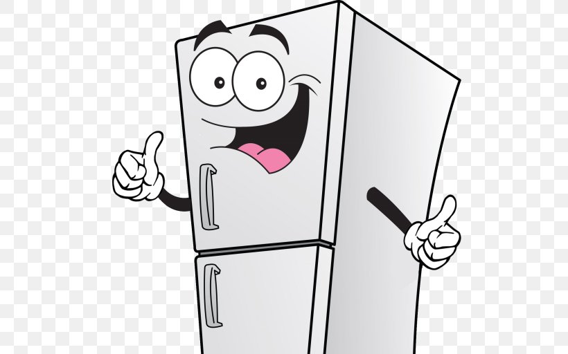 Refrigerator Clip Art Cartoon Image, PNG, 512x512px, Refrigerator ...