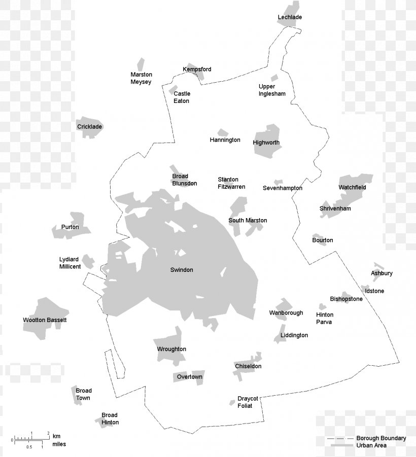 Swindon Ceremonial Counties Of England Gloucestershire Borough Oxfordshire, PNG, 1260x1385px, Swindon, Area, Black And White, Borough, Borough Of Swindon Download Free