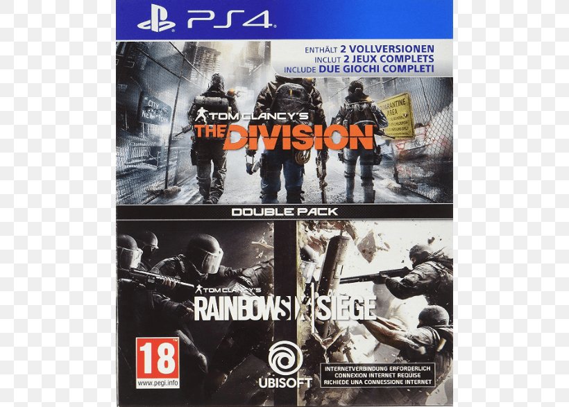 Tom Clancy's Rainbow Six Siege Tom Clancy's Ghost Recon: Future Soldier Tom Clancy's The Division, PNG, 786x587px, Rainbow Six, Advertising, Brand, Film, Pc Game Download Free