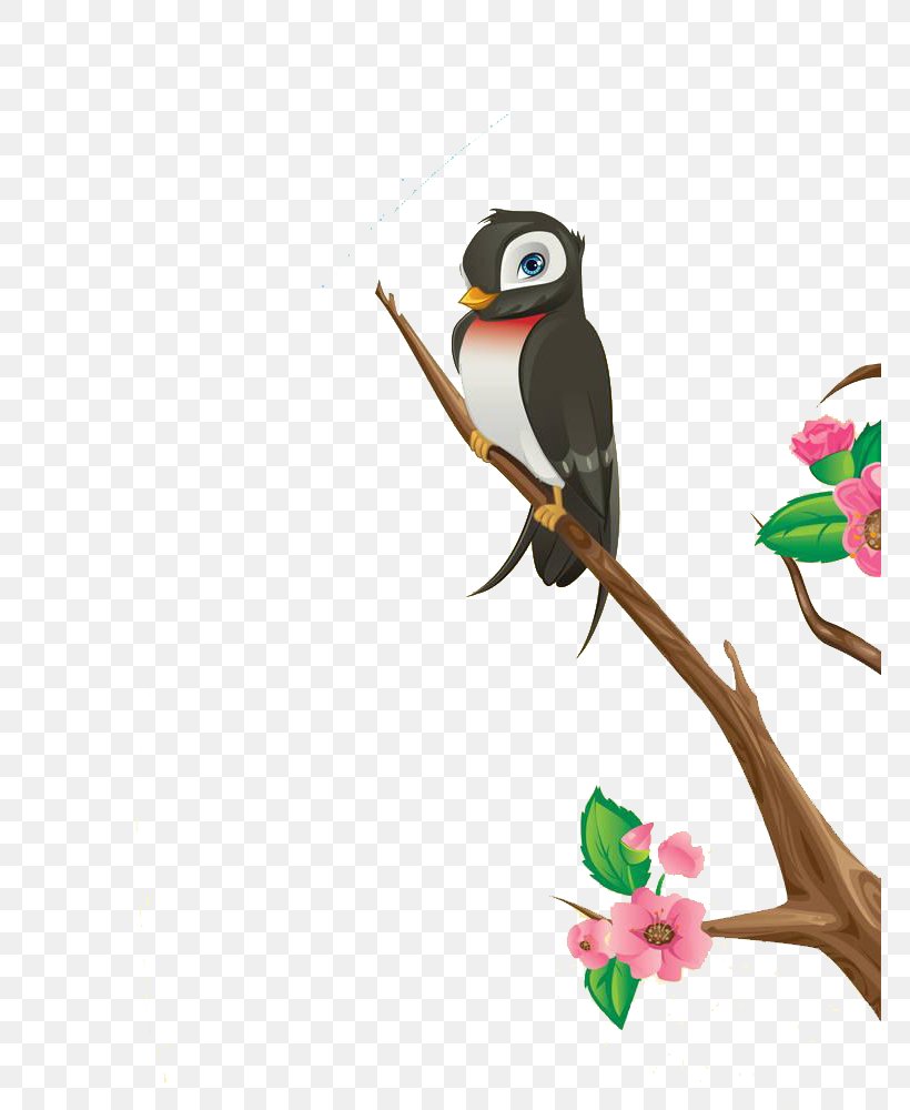 Bird Cherry Blossom Photography Illustration, PNG, 769x1000px, Bird, Barn Swallow, Beak, Branch, Cerasus Download Free
