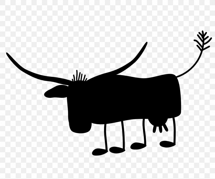 Cattle Clip Art Character Silhouette Fiction, PNG, 1331x1108px, Cattle, Art, Blackandwhite, Bovine, Bull Download Free